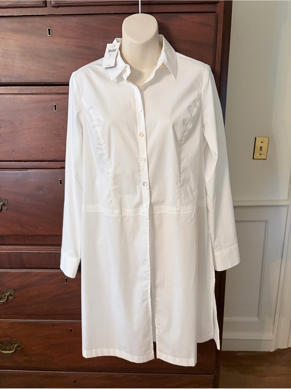 Christian Soriano for J Jill White Tunic Sz Small NWT $99